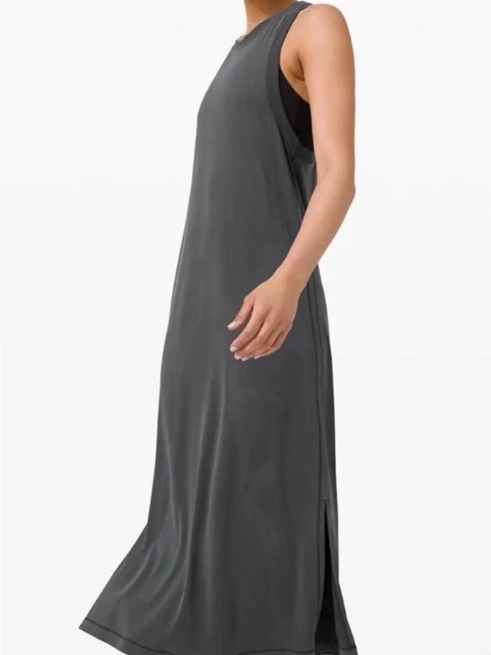 NWT LULULEMON EASE OF IT ALL DRESS, GRAPHITE GRAY Soft stretchy Sz 12